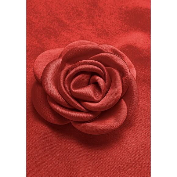 Rosette V-Neck Backless Cami Dress - Picture 5 of 5